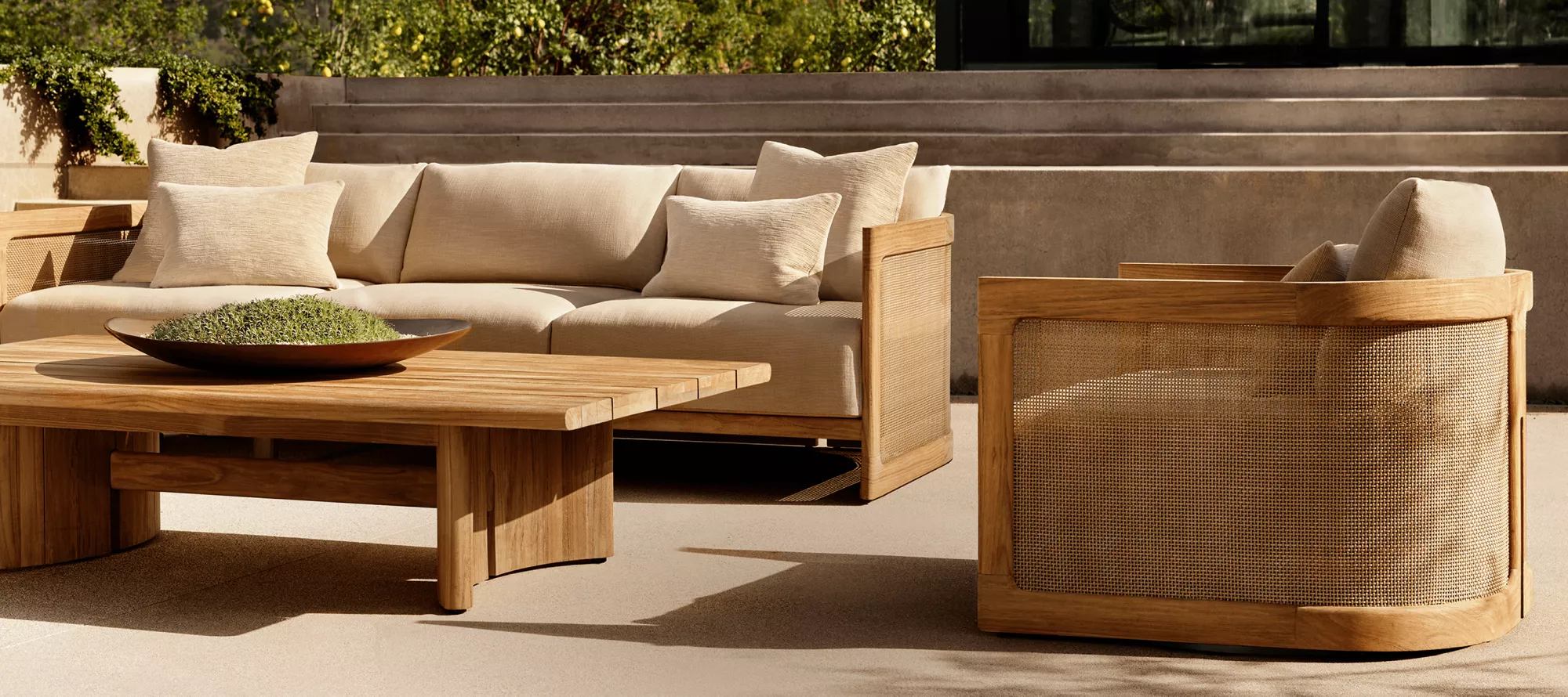 Trieste Teak Hotel Outdoor Sofa Set | Howvin Furniture
