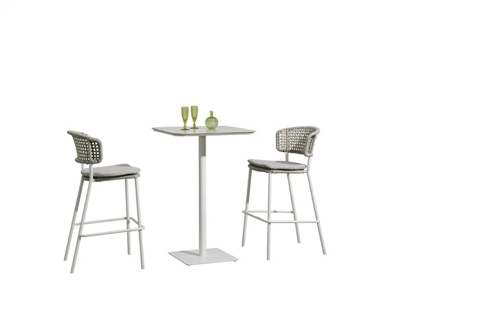 Bar Stool Bar Table Aluminum Rope Victoria Outdoor