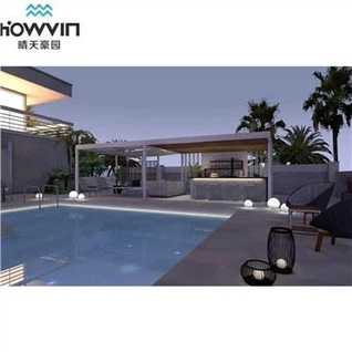 Pergola ūdensizturīgs izvelkamais jumtiņš